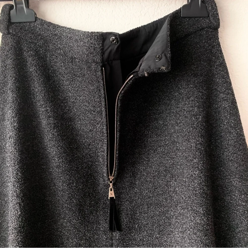 Louis Vuitton wool blend knit flare skirt